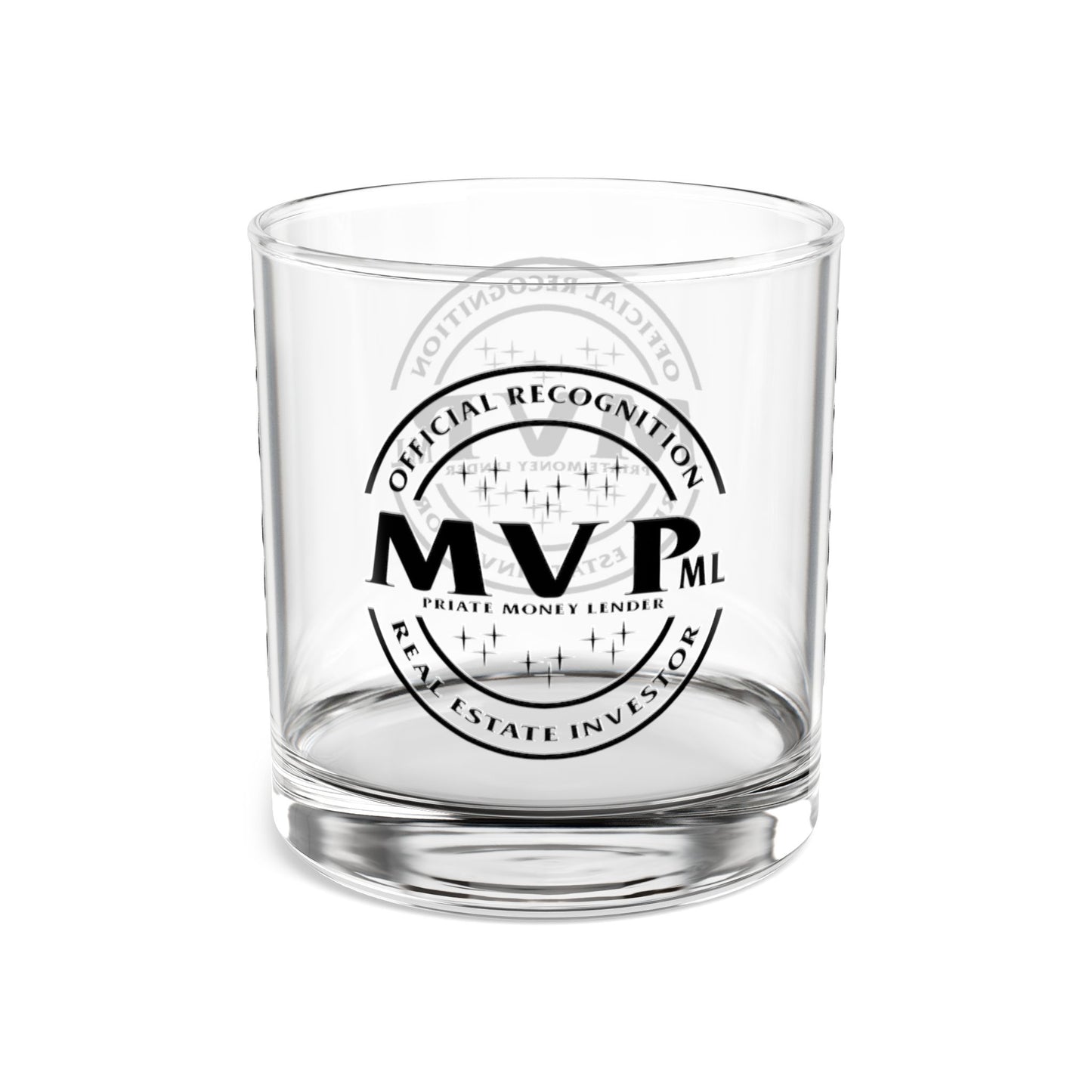 In Recognition Most Valuable Private Money Lender Real Estate Investor Celebration Rocks Glass, 10oz