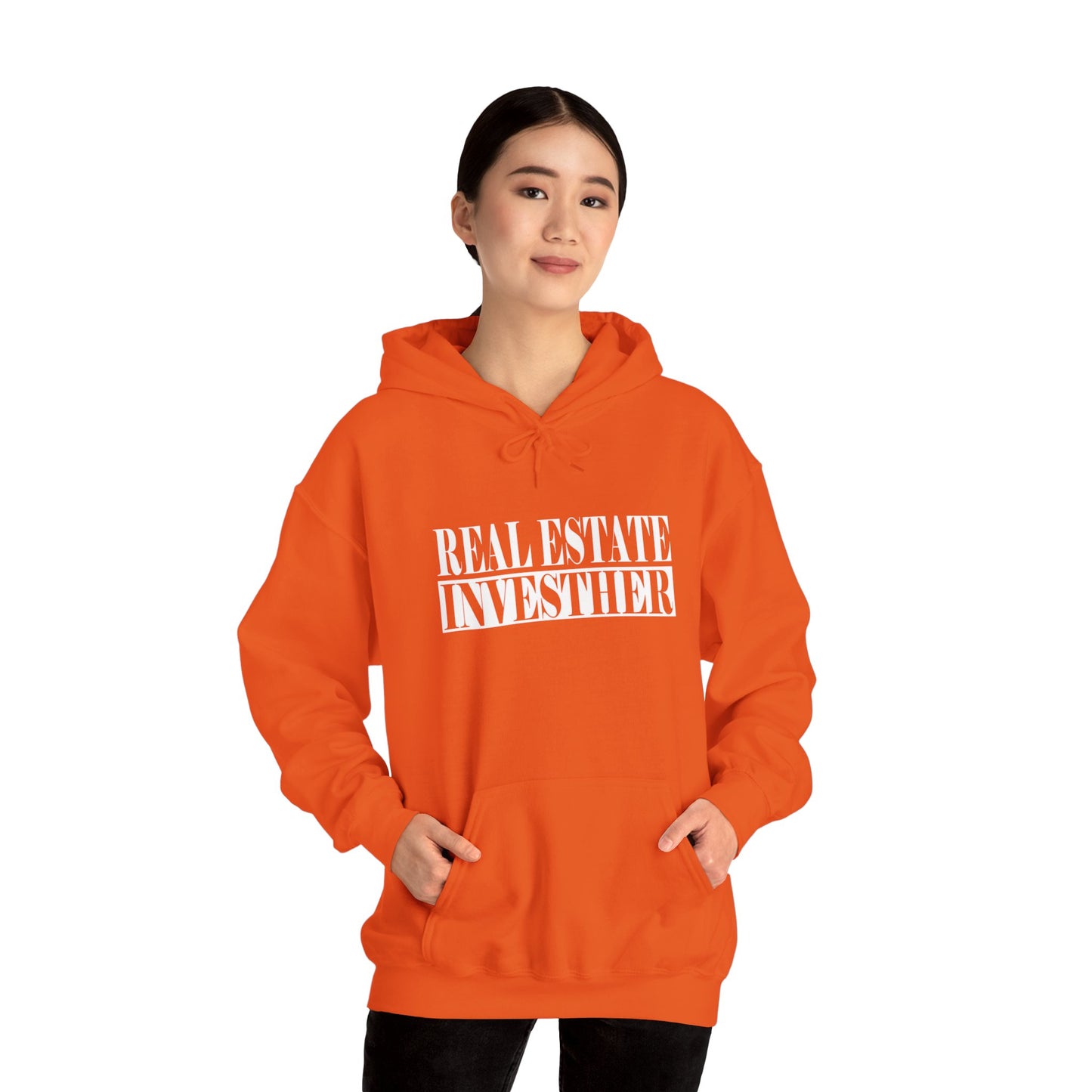 Real Estate Investher Unisex Heavy Blend™ Hooded Sweatshirt