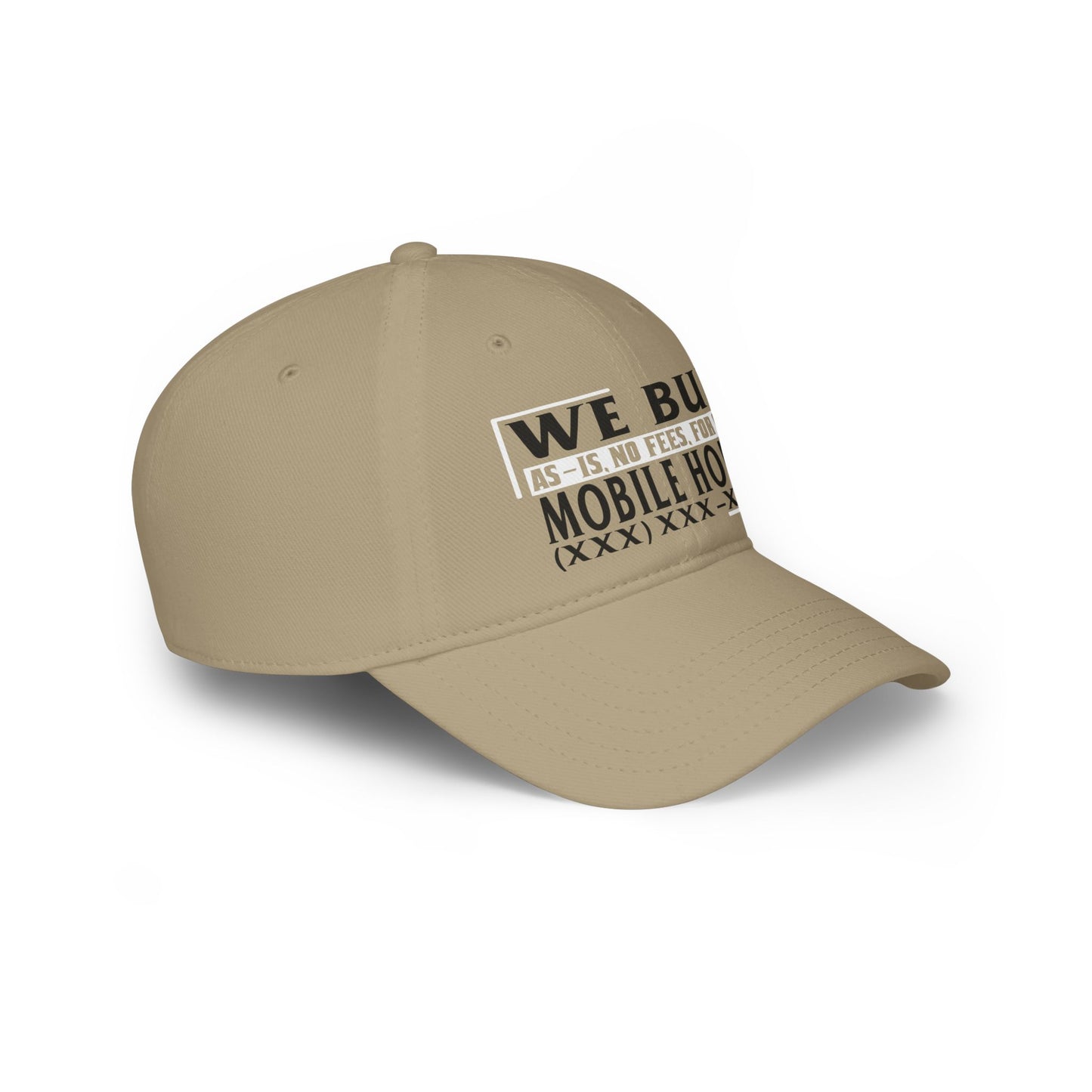 We Buy Mobile Homes Low Profile Baseball Cap