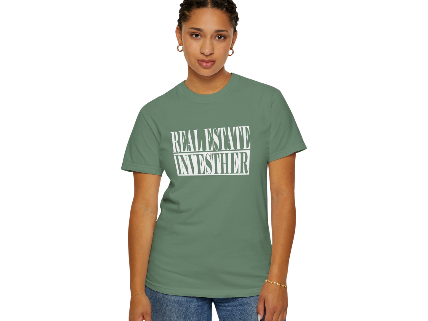 Real Estate Investher Unisex Garment-Dyed T-shirt