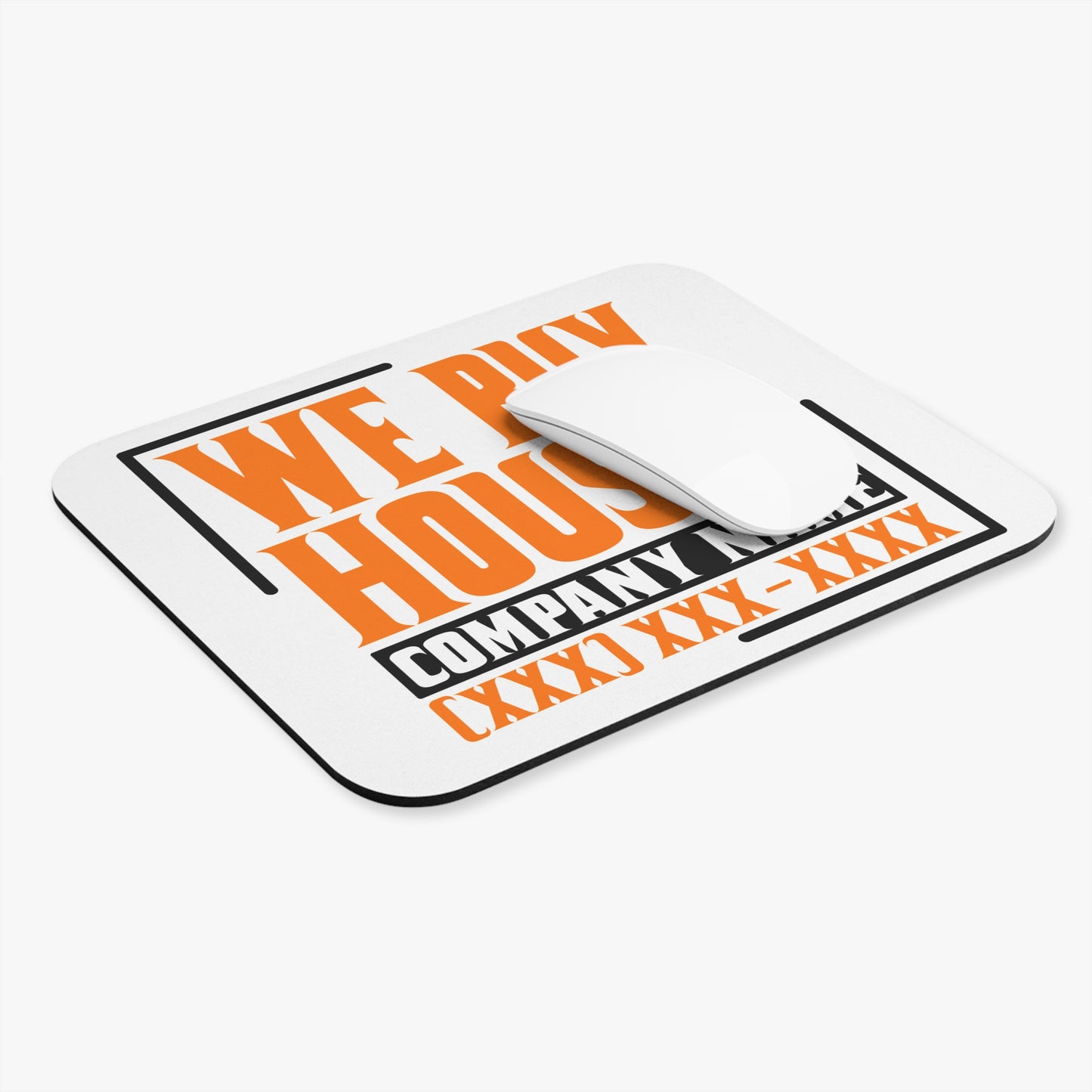 We Buy Houses Real Estate Investor Mouse Pad (Rectangle) Gift for Realtors, Escrow, Contractors Networking