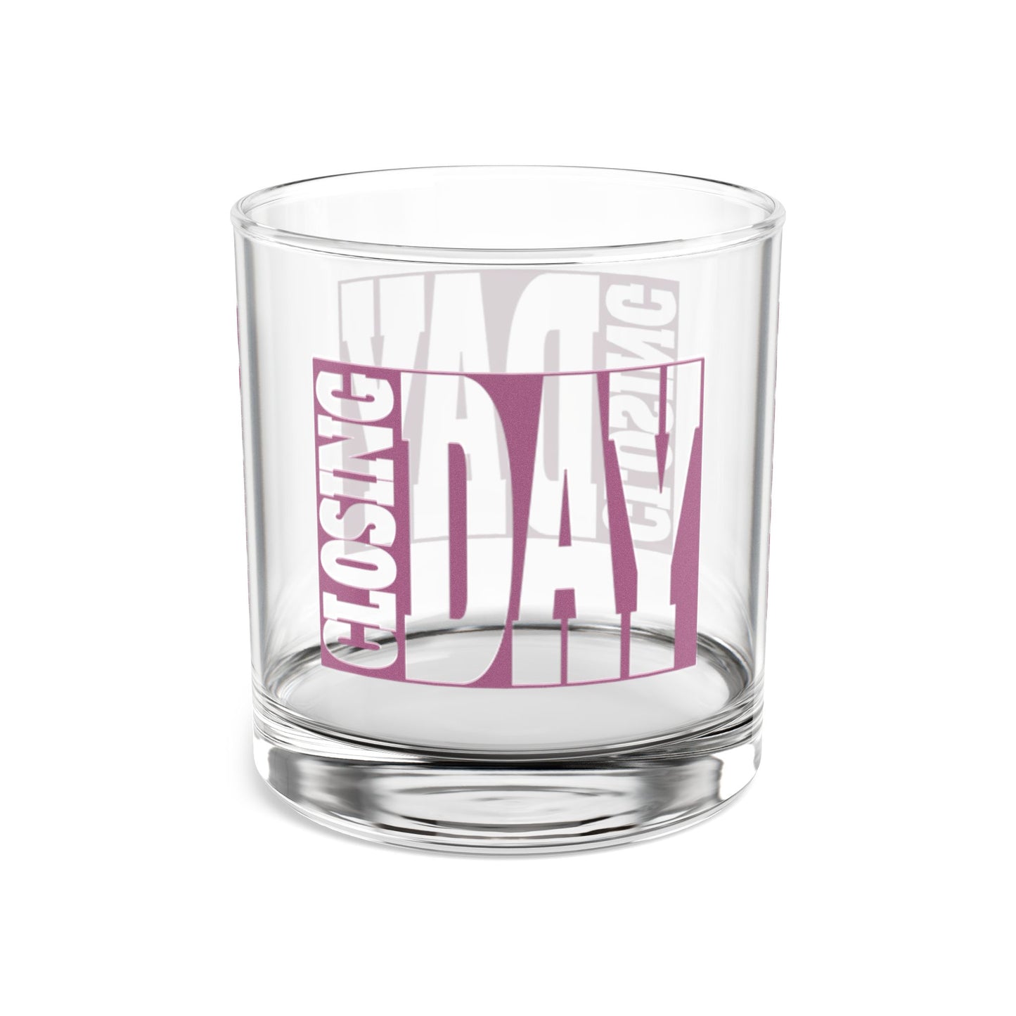 Closing Day Real Estate Investor Celebration Rocks Glass, 10oz