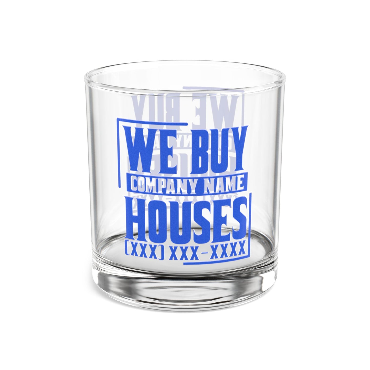 We Buy Houses Real Estate Investor Rocks Glass, 10oz