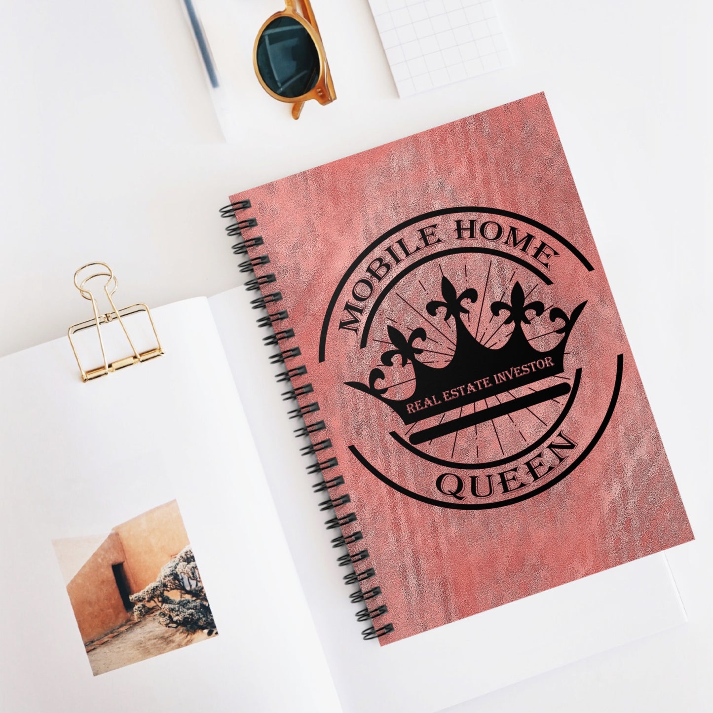 Mobile Home Queen Spiral Notebook - Ruled Line