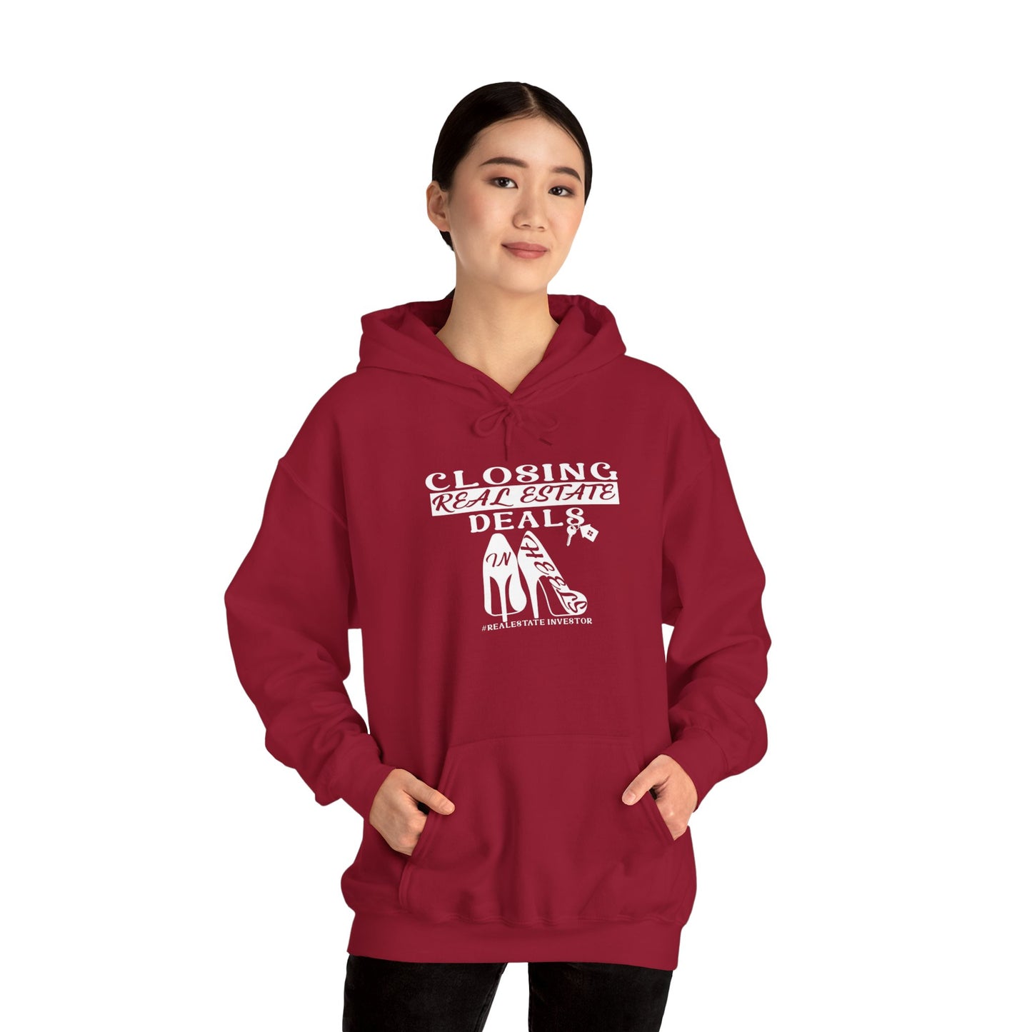 Closing Real Estate Deals In HeelsUnisex Heavy Blend™ Hooded Sweatshirt