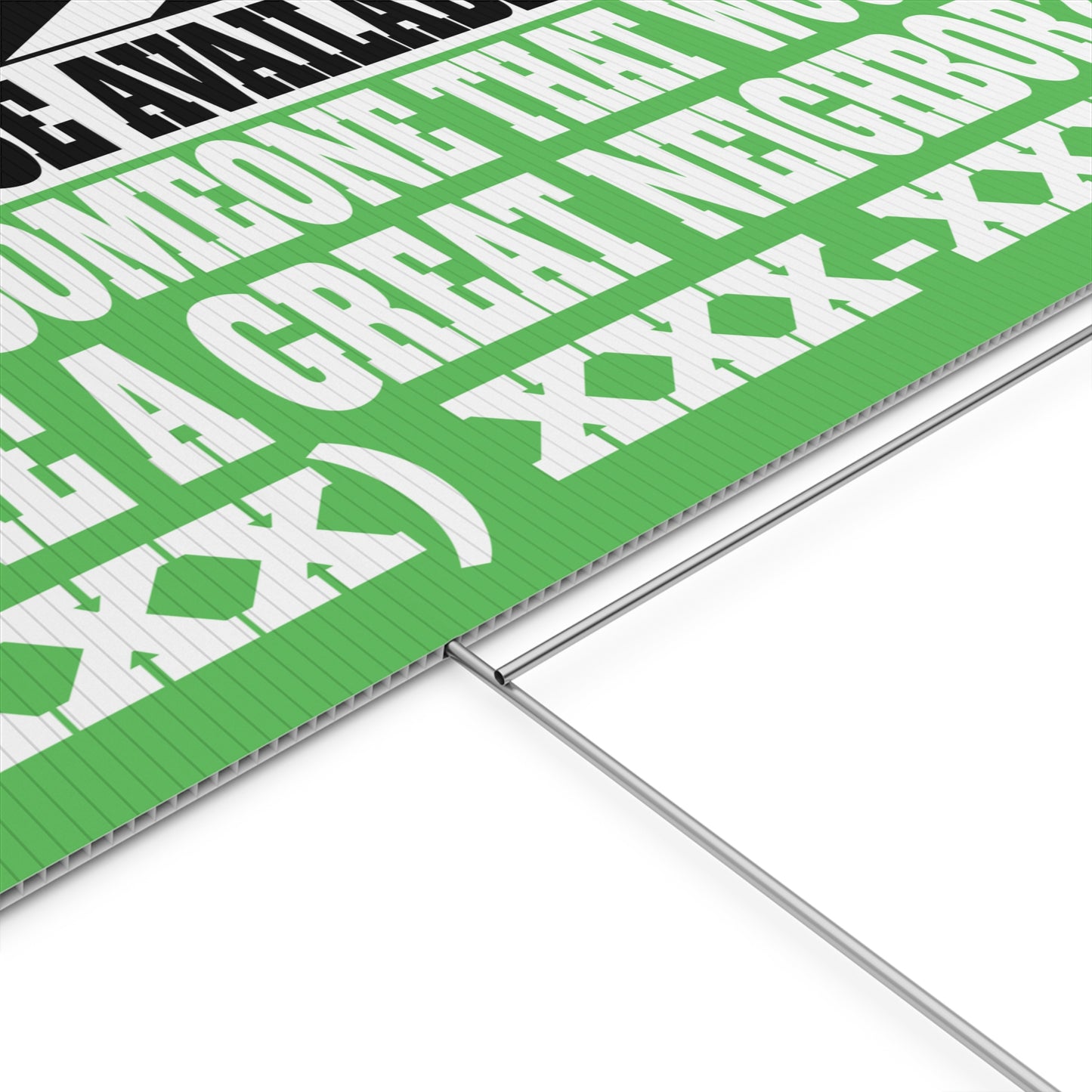 This House Available Soon Black & Green 24" x 18" Plastic Yard Sign - Flippers, Wholesalers, Real Estate Investors