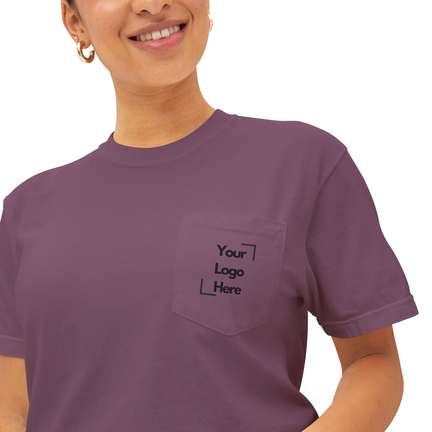 Front Pocket Company Logo We Buy Houses & Mobile Homes Unisex Garment-Dyed Pocket T-Shirt for Real Estate Investors, House Flippers and Wholesalers