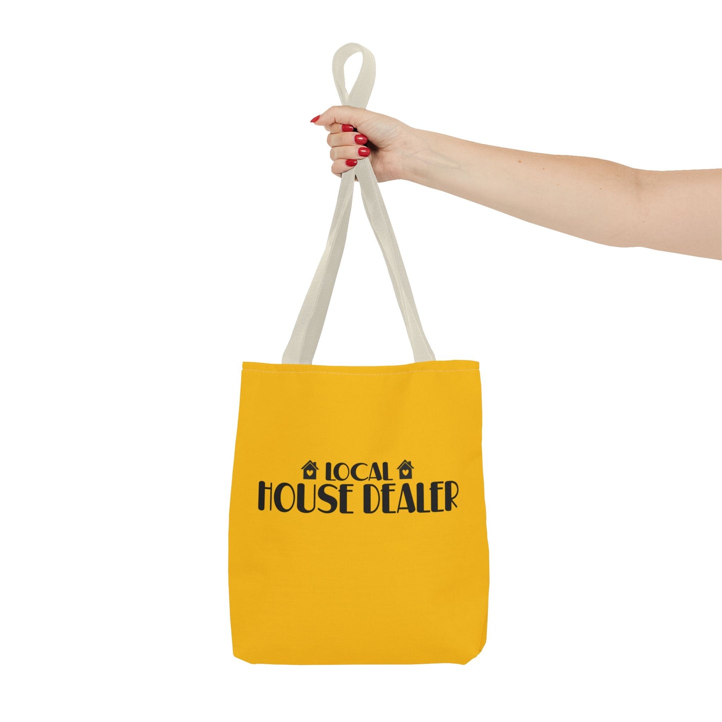 Local House Dealer Real Estate Investor Two-Sided Yellow Tote Bag with Custom Phone Number