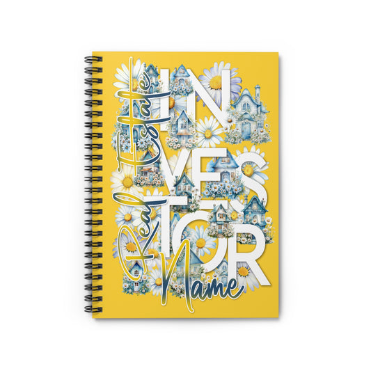 Real Estate Investor Personalized Spiral Notebook - Ruled Line