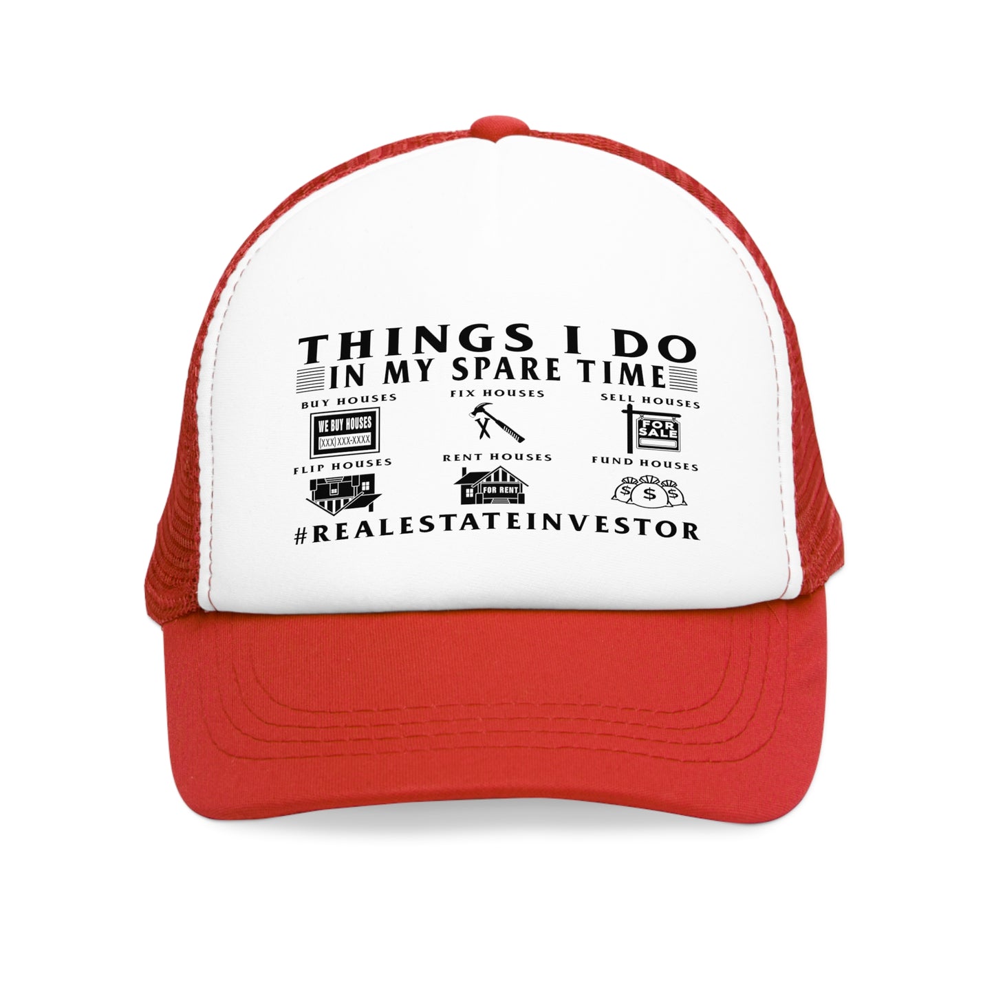 Things I Do in My Spare Time Mesh Cap for Real Estate Investors, House Flippers, Wholesalers