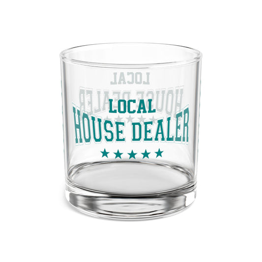 Local House Dealer Real Estate Investor Celebration Rocks Glass, 10oz