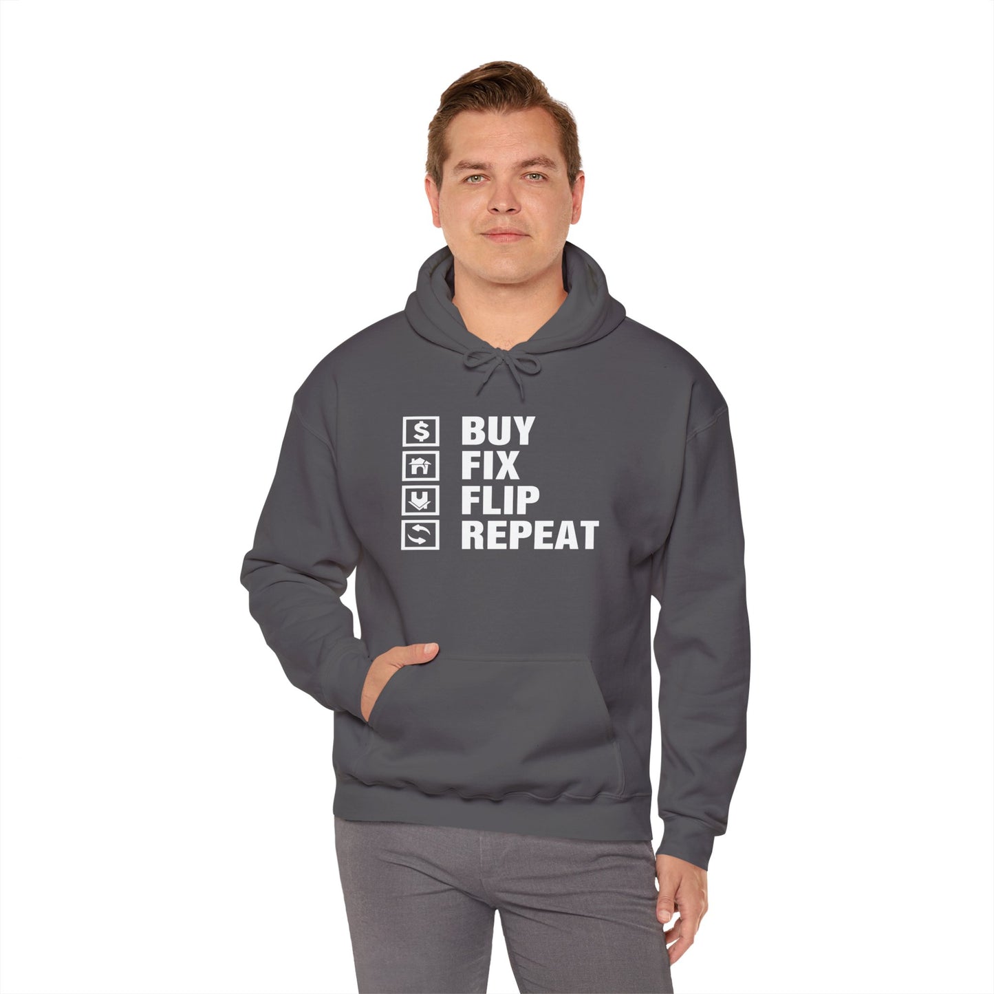 Buy Fix Flip Repeat Unisex Heavy Blend™ Hooded Sweatshirt