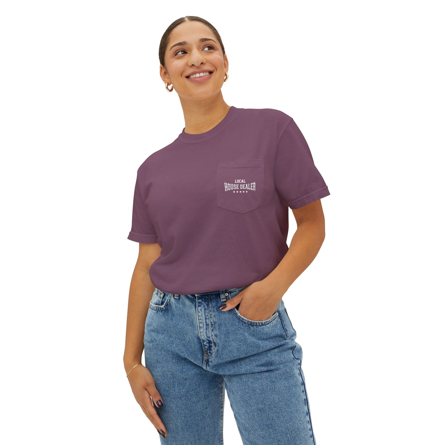 Five Star Local House Dealer Unisex Garment-Dyed Pocket T-Shirt