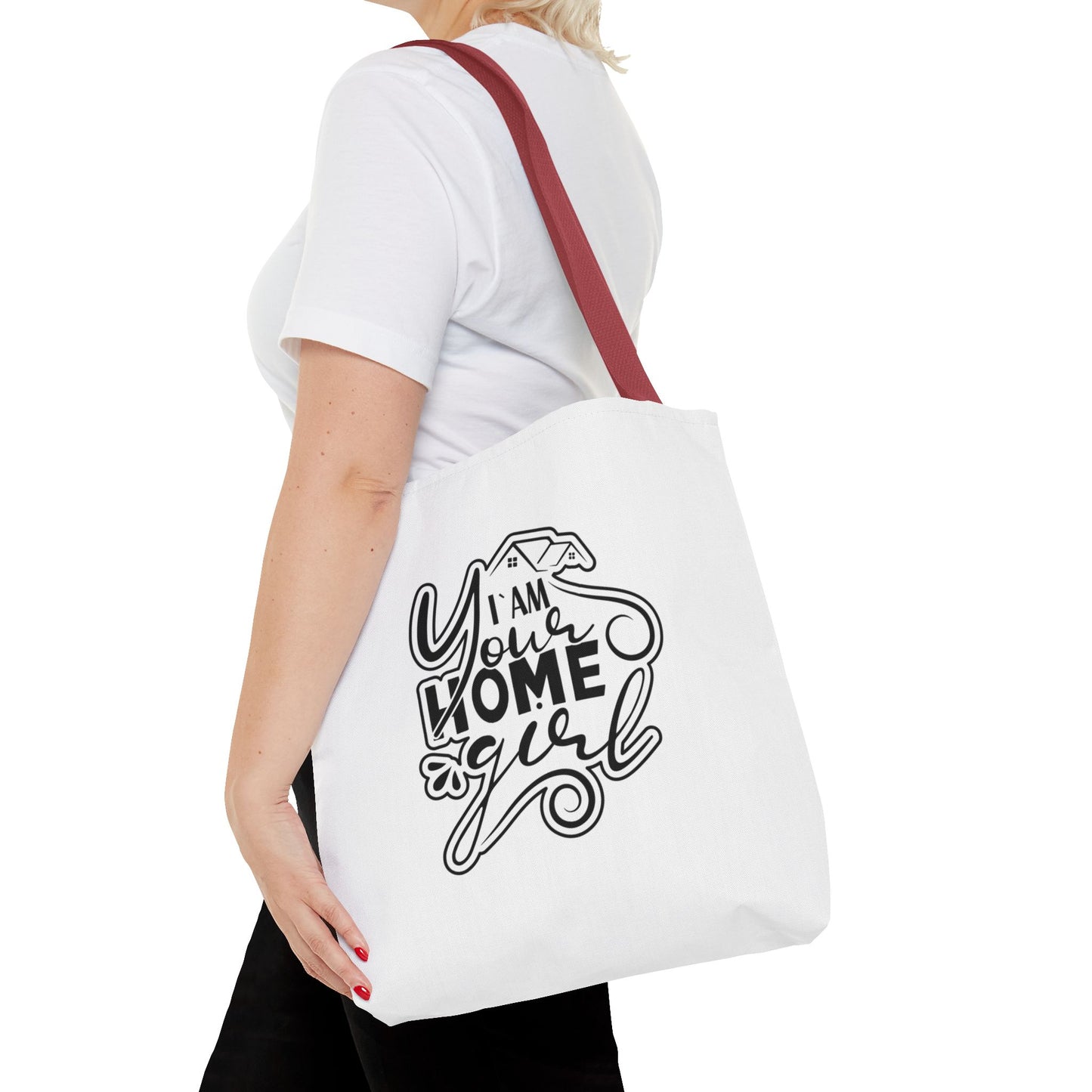 I'm Your Home Girl Real Estate Investor Two-Sided White Tote Bag with Custom Phone Number