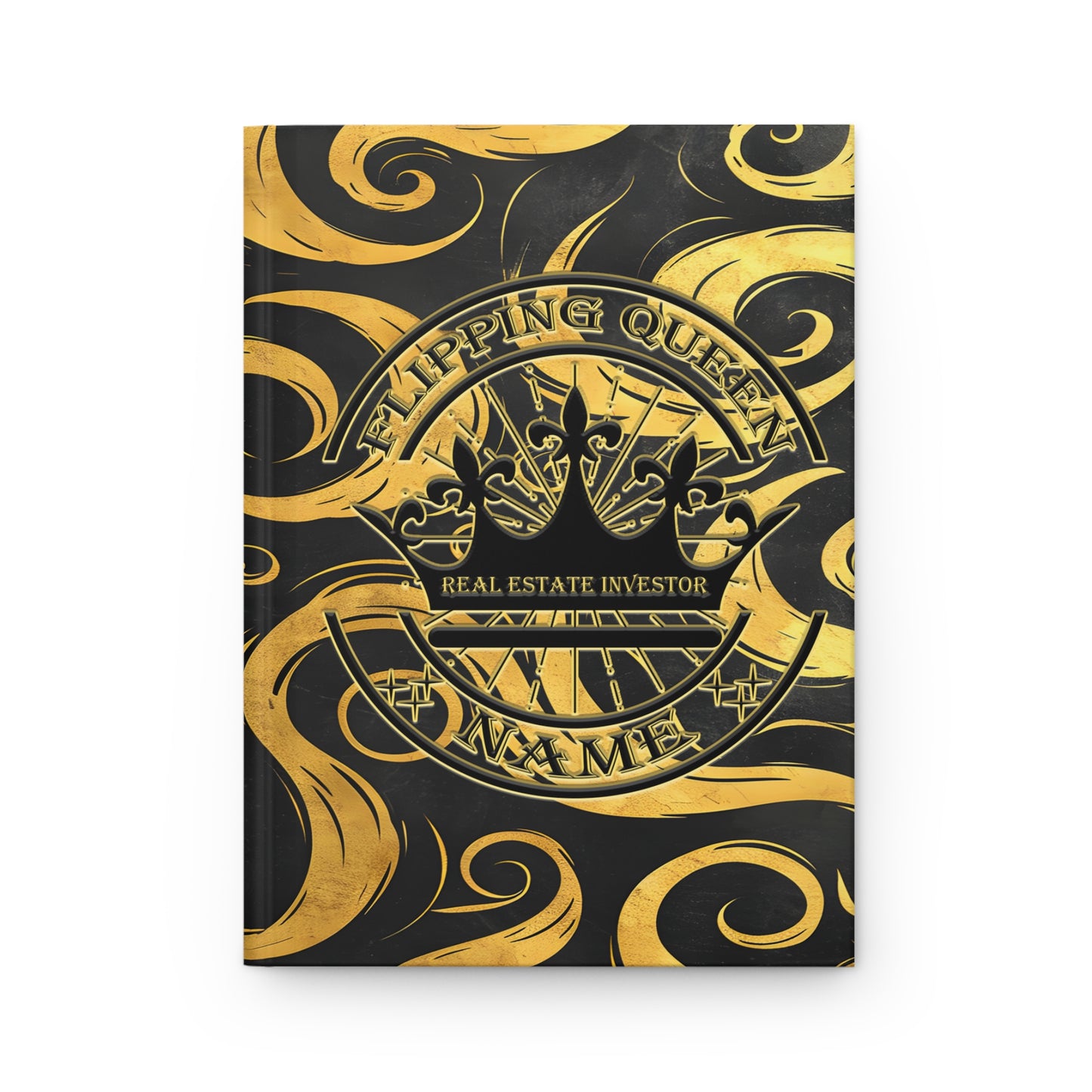 Flipping Queen Personalized Real Estate Investor Hardcover Journal Matte