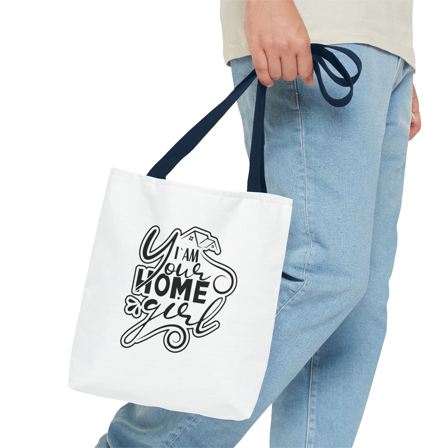 I'm Your Home Girl Real Estate Investor Two-Sided White Tote Bag with Custom Phone Number