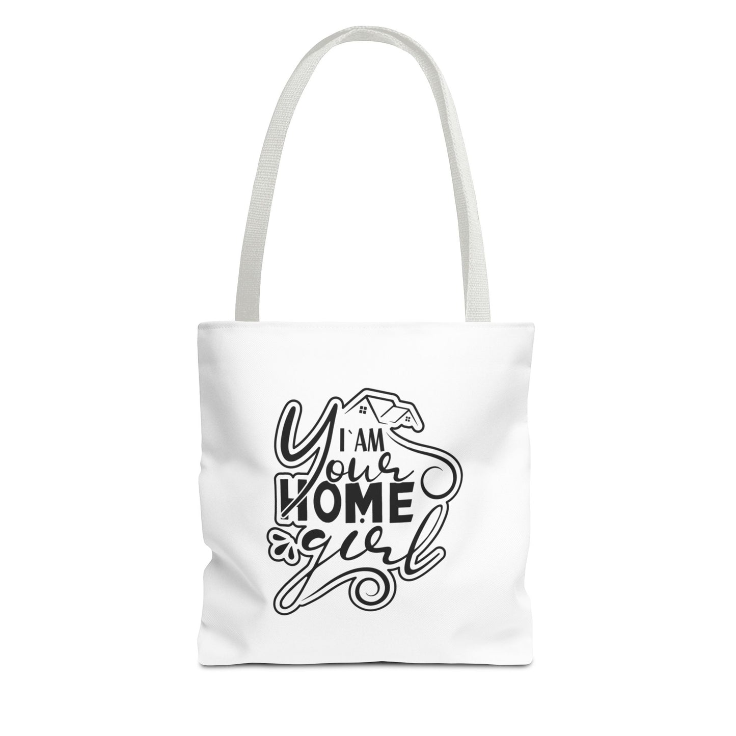 I'm Your Home Girl Real Estate Investor Two-Sided White Tote Bag with Custom Phone Number