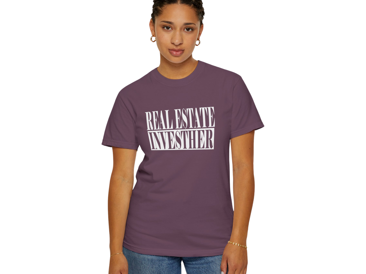 Real Estate Investher Unisex Garment-Dyed T-shirt