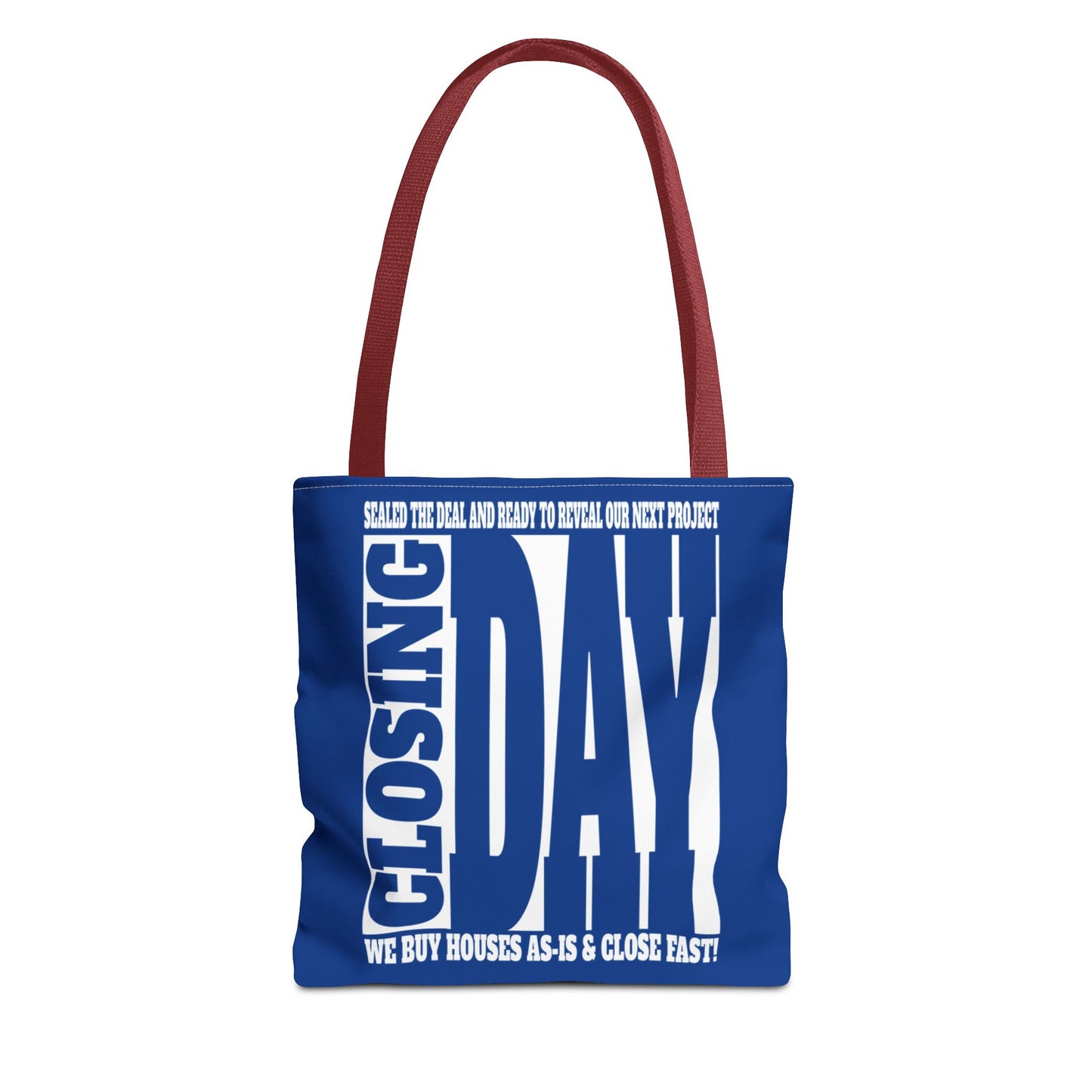 Closing Day Lead Generation Two-Sided Pink Tote Bag with Custom Phone Number