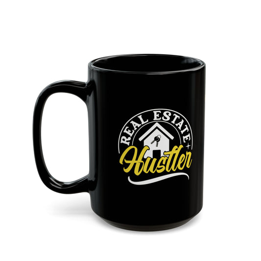 Real Estate Hustler Personalized Ceramic Mug, (11oz, 15oz) for Real Estate Investors, Wholesalers and Flippers