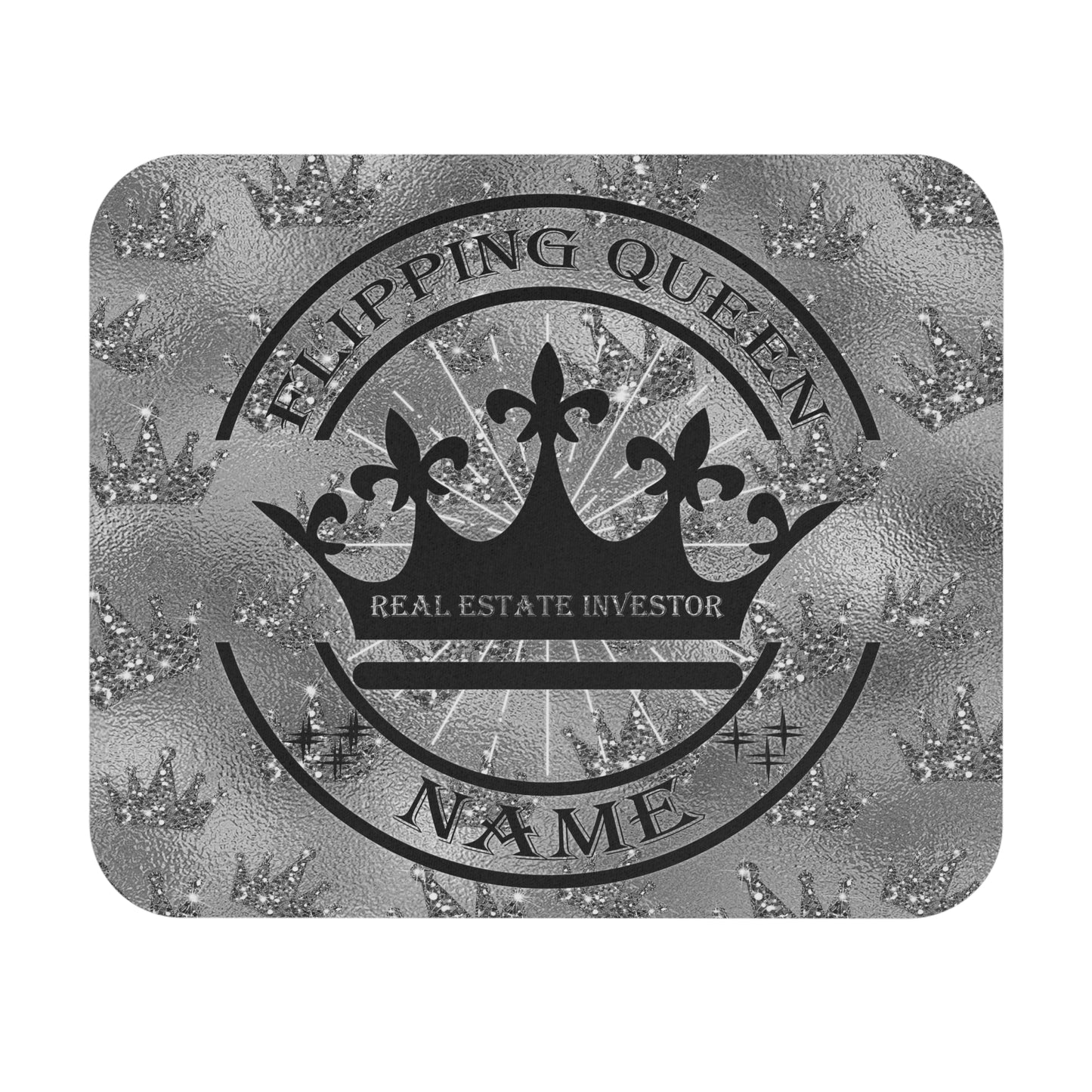 Flipping Queen Personalized Mouse Pad (Rectangle) for Real Estate Investors and House Flippers