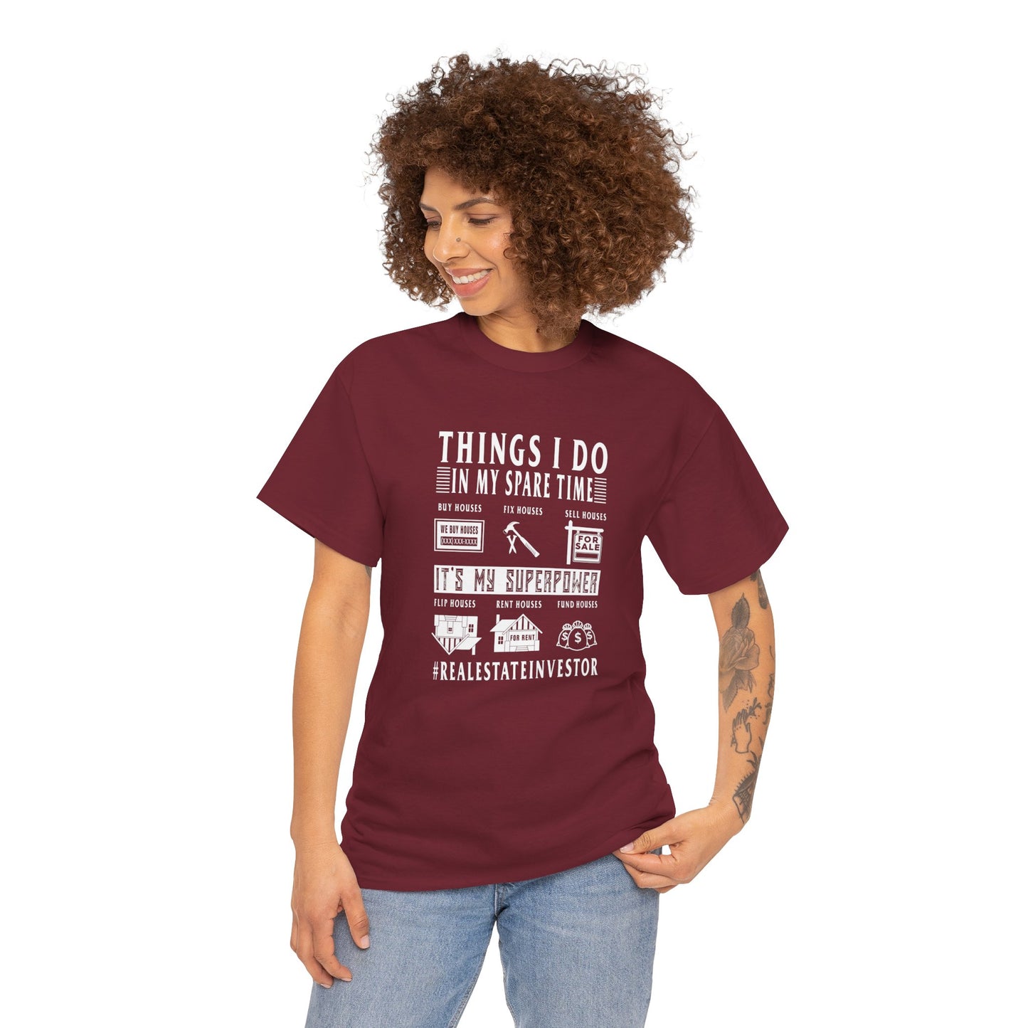 Things I Do In My Spare Time Unisex Heavy Cotton Tee