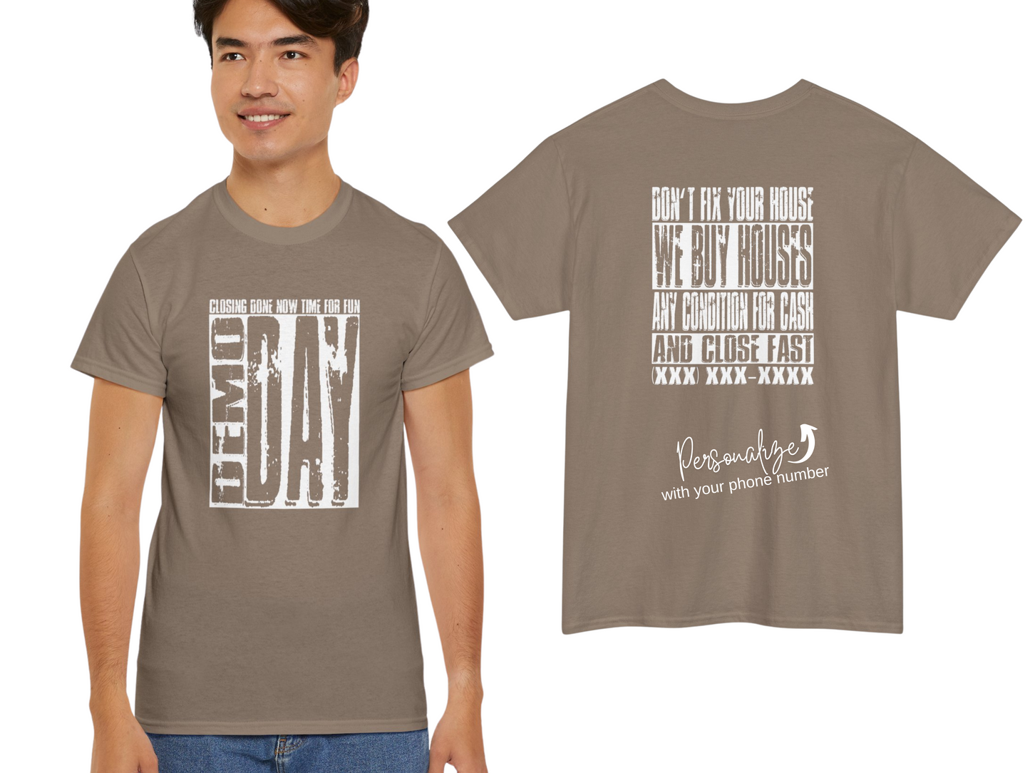 Demo Day - Closing Done Now Time for Fun Lead Generation Unisex Heavy Cotton Tee